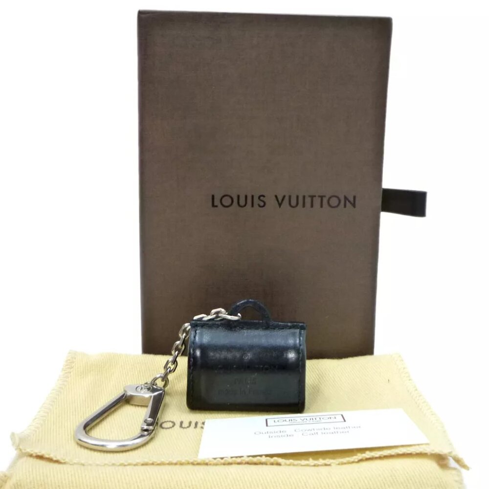 Auth LOUIS VUITTON Porte Cles Speedy Key Holder 2005 Bag Charm